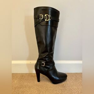 Cole Haan black leather boots